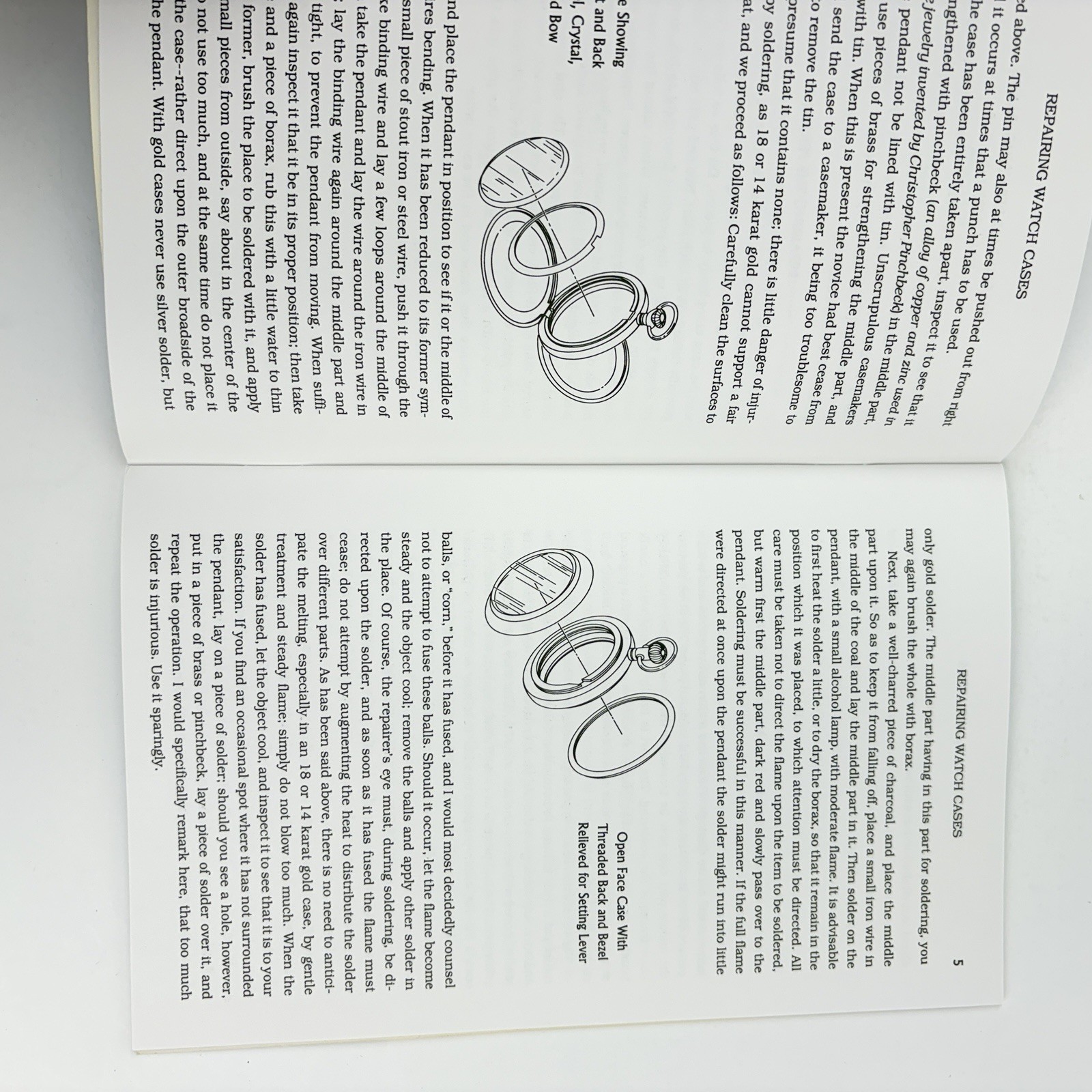 A Practical Treatise On Repairing Watch Cases By Schwanatus & Fenimore, Reprint