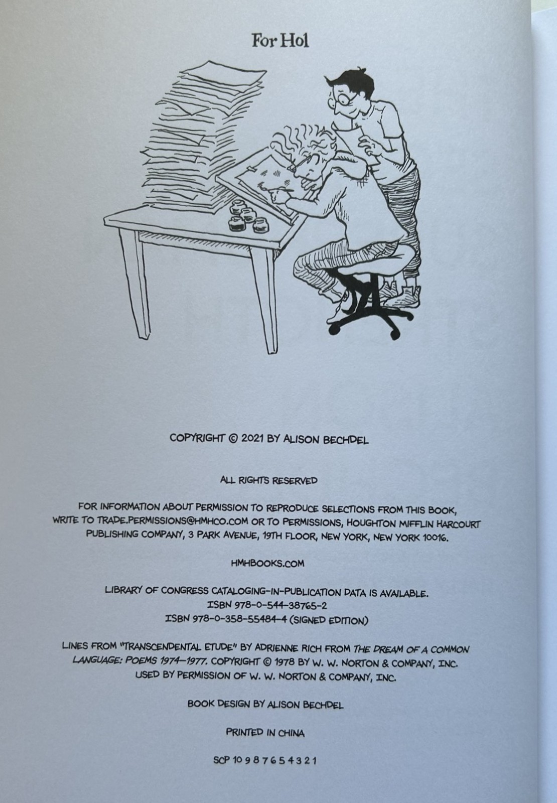 SIGNED The Secret to Superhuman Strength by Alison Bechdel FIRST EDITION