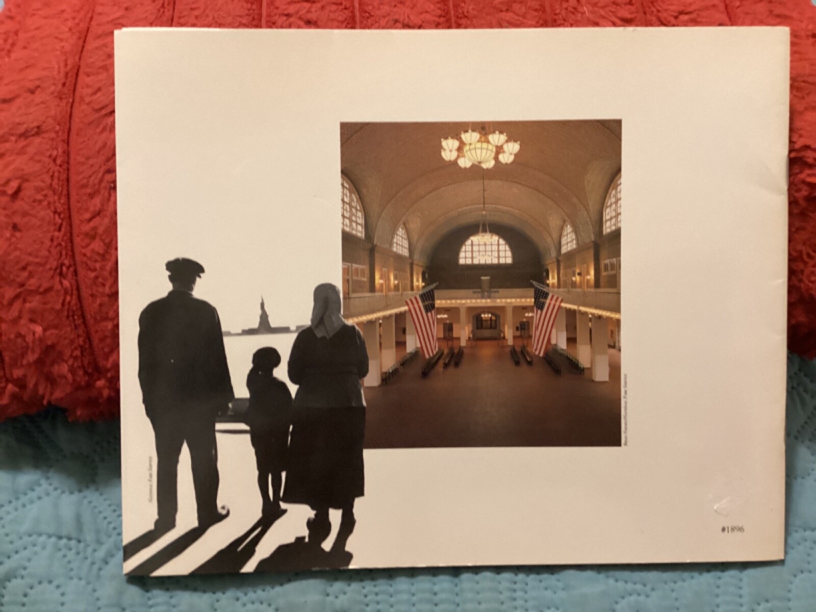 ELLIS ISLAND, OFFICIAL SOUVENIR GUIDE, 40 PAGES by B. COLIN HAMBLIN/FREE P & H