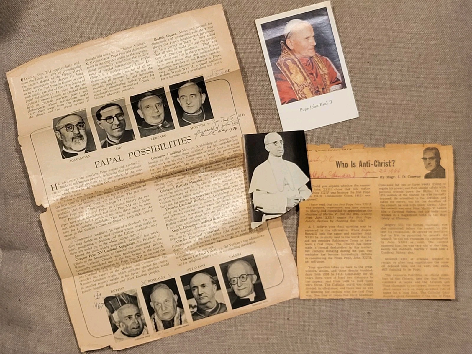Pageant Of The Popes By John Farrow, Hardcover Book, 1943 Vintage Collectible