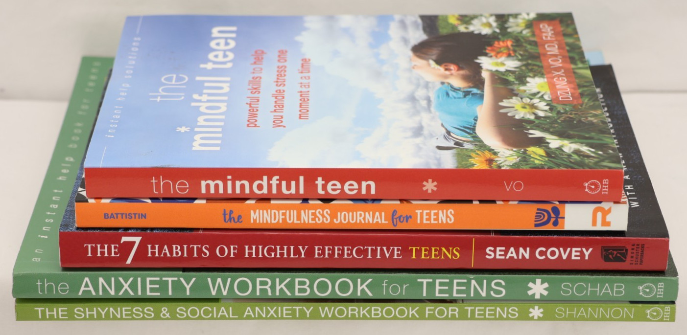 Lot of 5 Teen Self-Help, Mindful, 7 Habits, Anxiety, Shyness & Social, B832