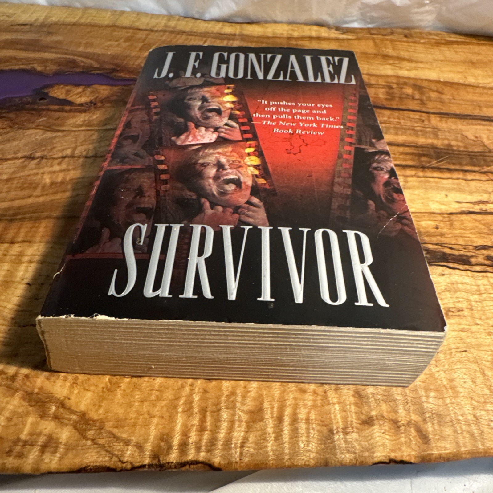 Survivor by J F Gonzalez Signed Horror Paperbacks from Hell