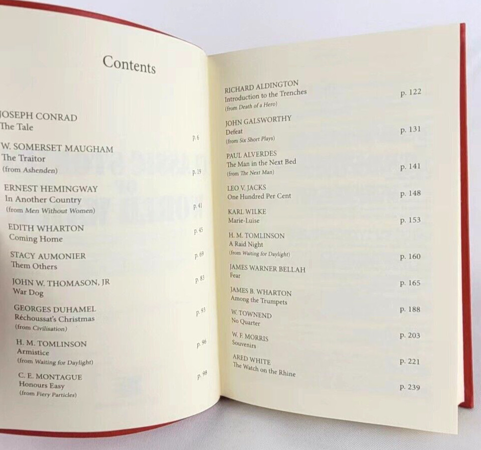 CLASSIC STORIES OF WORLD WAR I 20 Stories Flexi Bound Soft Faux Leather NEW