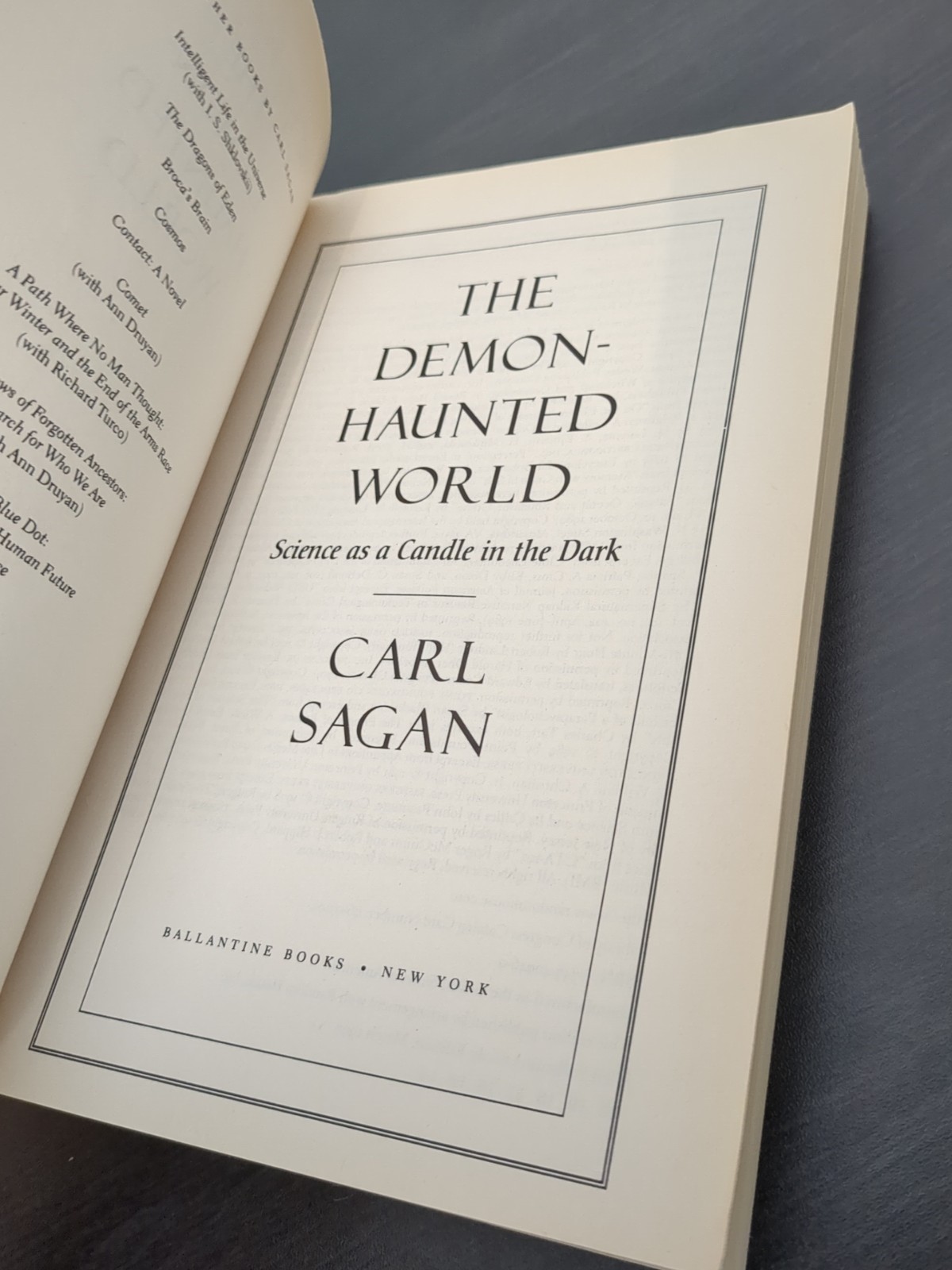 Demon-Haunted World Carl Sagan + Stolen Focus Johann Hari Bonus Lot