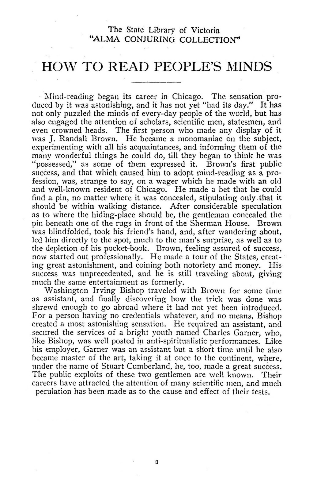 „1905“ How to Read People’s Minds 49 Pages