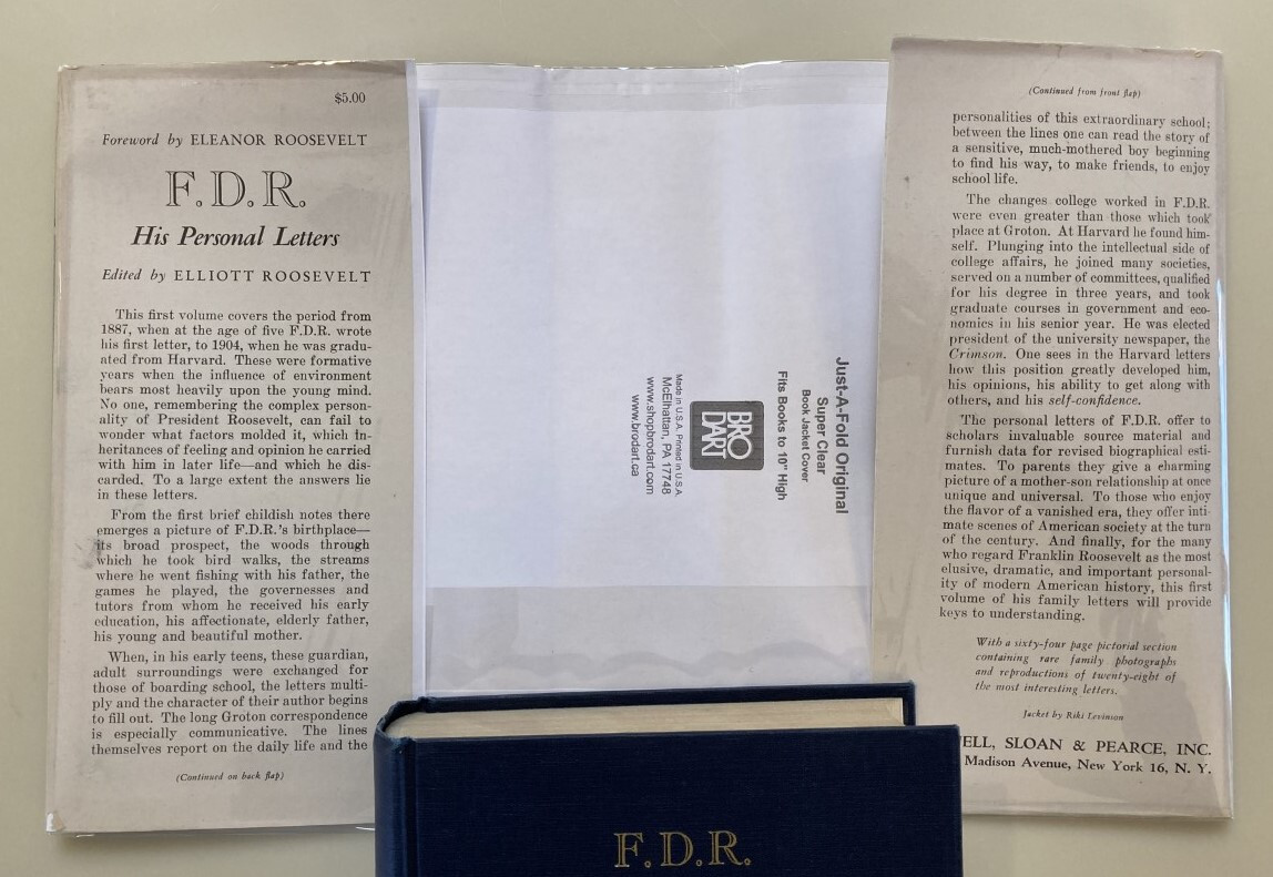 F.D.R. His Personal Letters~Early Years~Stated First Edition~1947~HC/DJ~VG Cond.