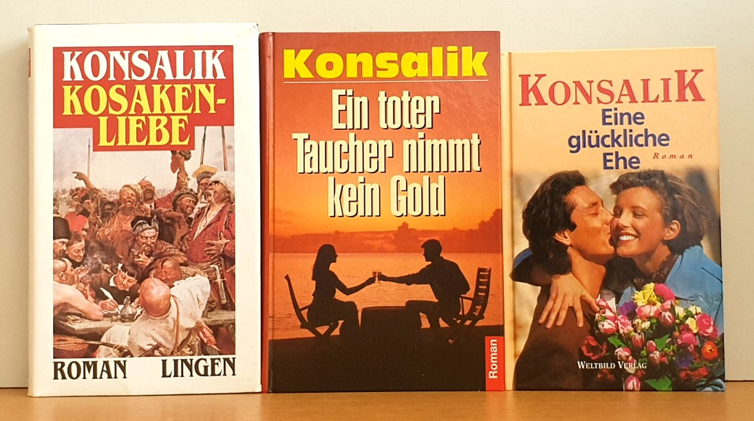 BUCHPAKET+ROMANE+6 BÜCHER+ 6 x HEINZ G. KONSALIK+TB+HC+BUNDLE