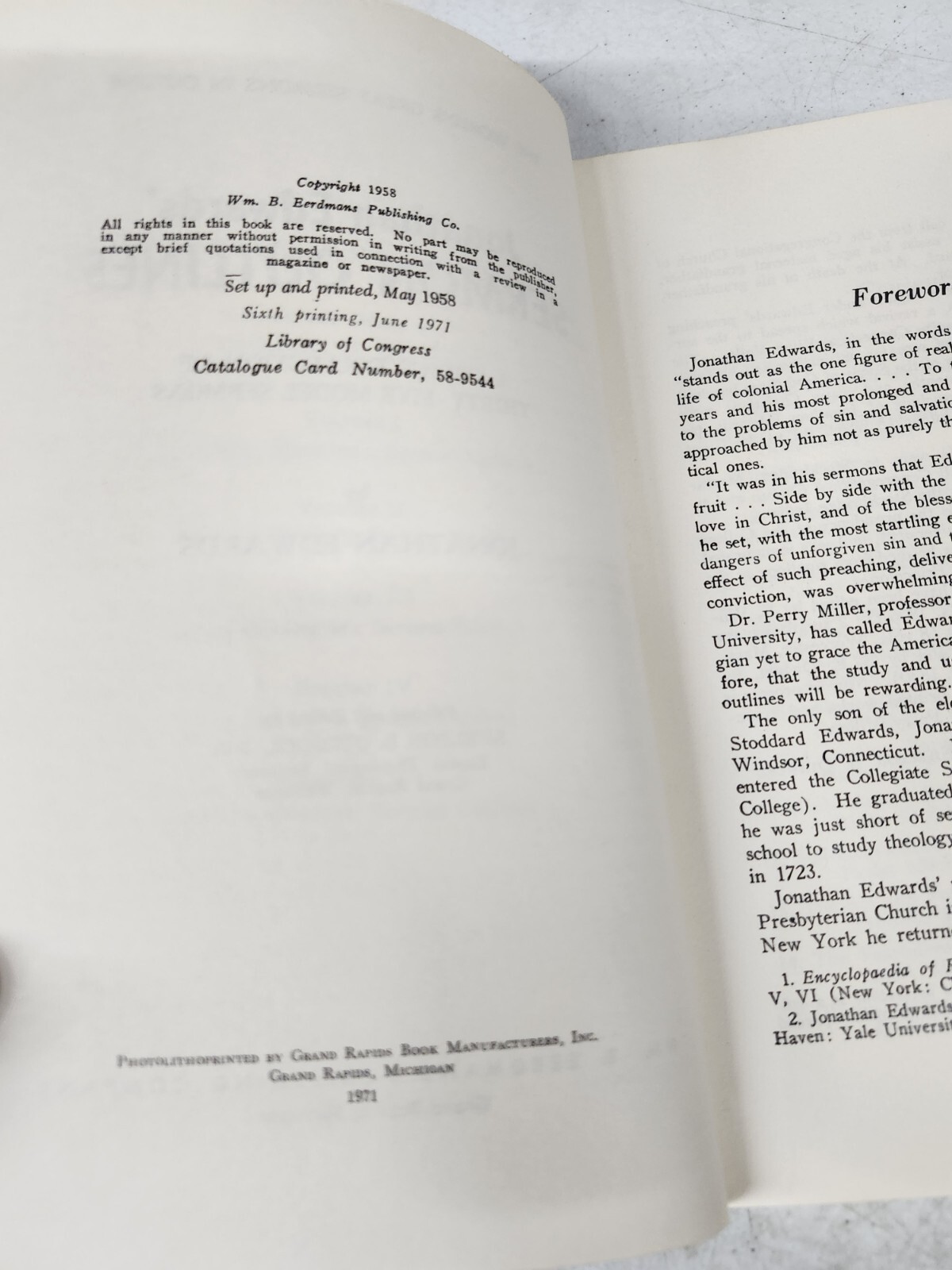 Edwards‘ Sermon Outlines 1971 Christian Preaching Theology Pastor Bible Study