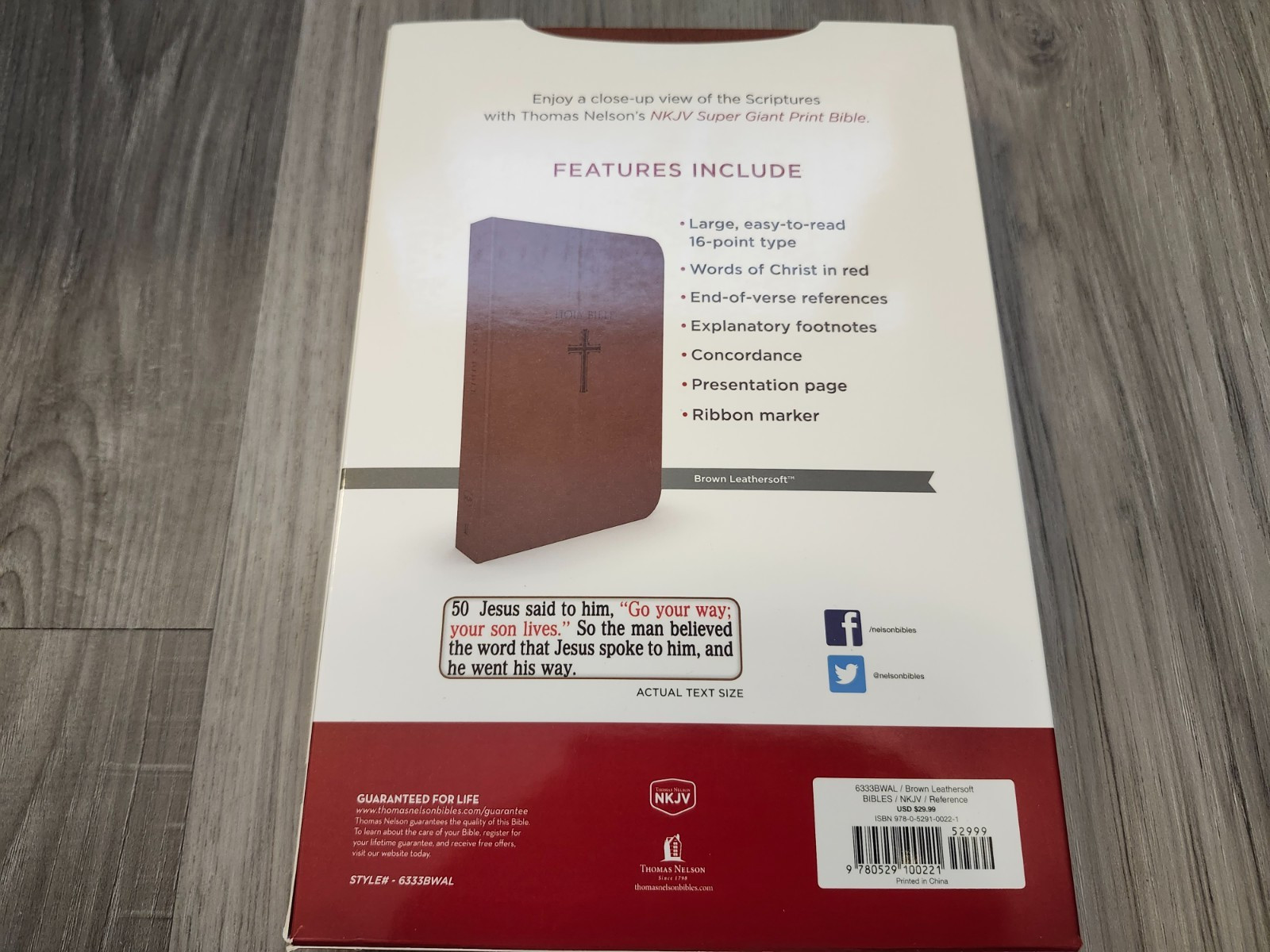 Super Giant Print Bible NKJV Imitation Leather Largest Print 16 point BRAND NEW!