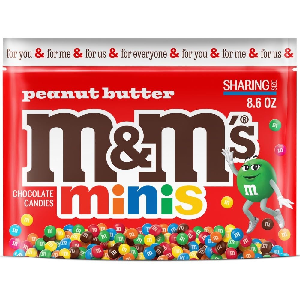 Resealable 8.6 Oz Minis Peanut Butter Milk Chocolate Candy for Holiday Baking