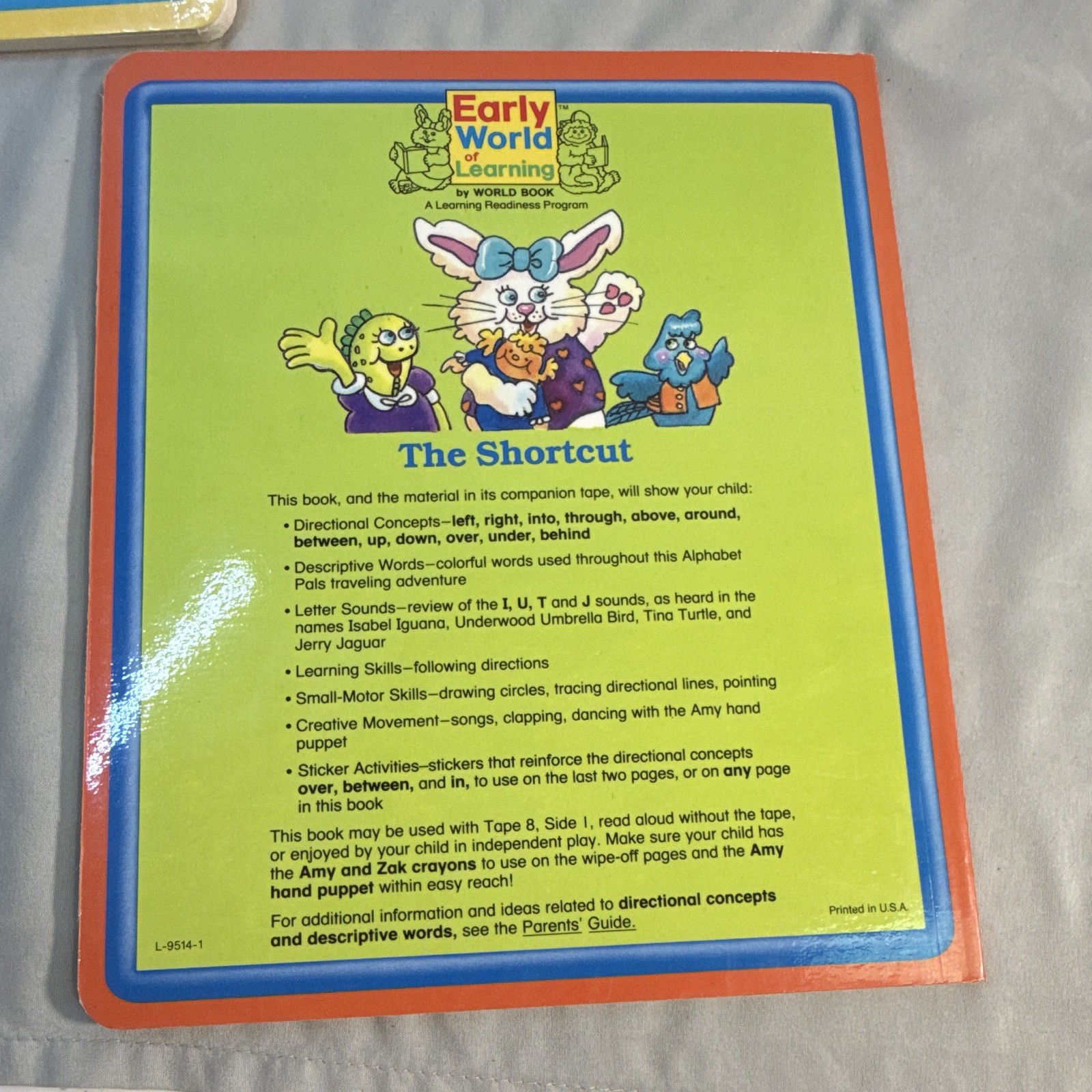Vtg World Book Early World of Learning Board Book Lot of 9 Illus 1987 Alphabet