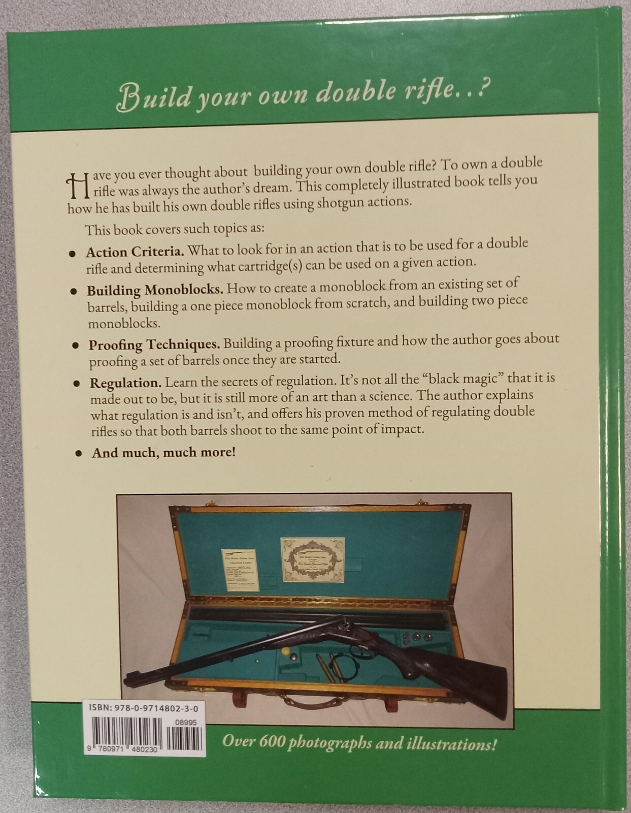 New- „Building Double Rifles on Shotgun Actions“ by W. Ellis Brown – 3rd Edition