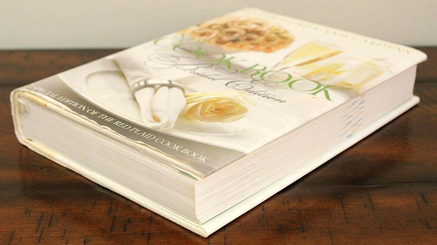 Better Homes & Gardens NEW COOKBOOK BRIDAL EDITION Cook Book Hardcover Red Plaid