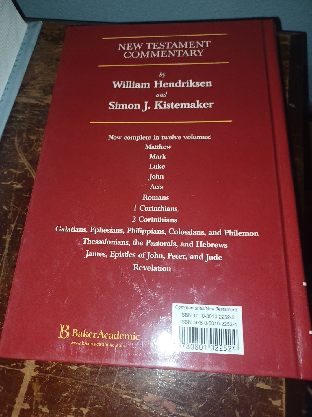 Revelation by Simon J. Kistemaker (New Testament Commentary series) Like New Wow