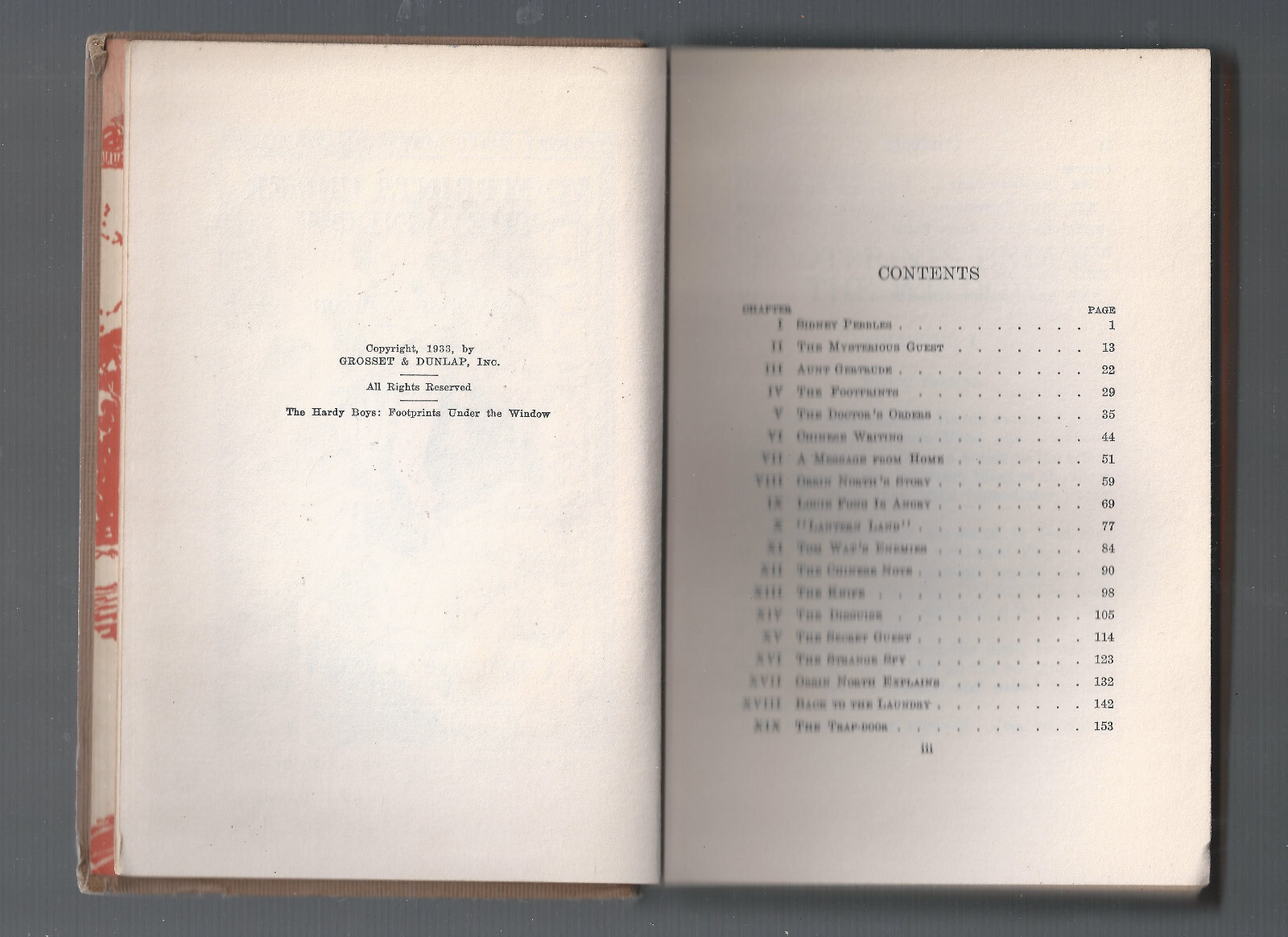 Hardy Boys Mystery Stories FOOTPRINTS UNDER THE WINDOW by Franklin W. Dixon-1933