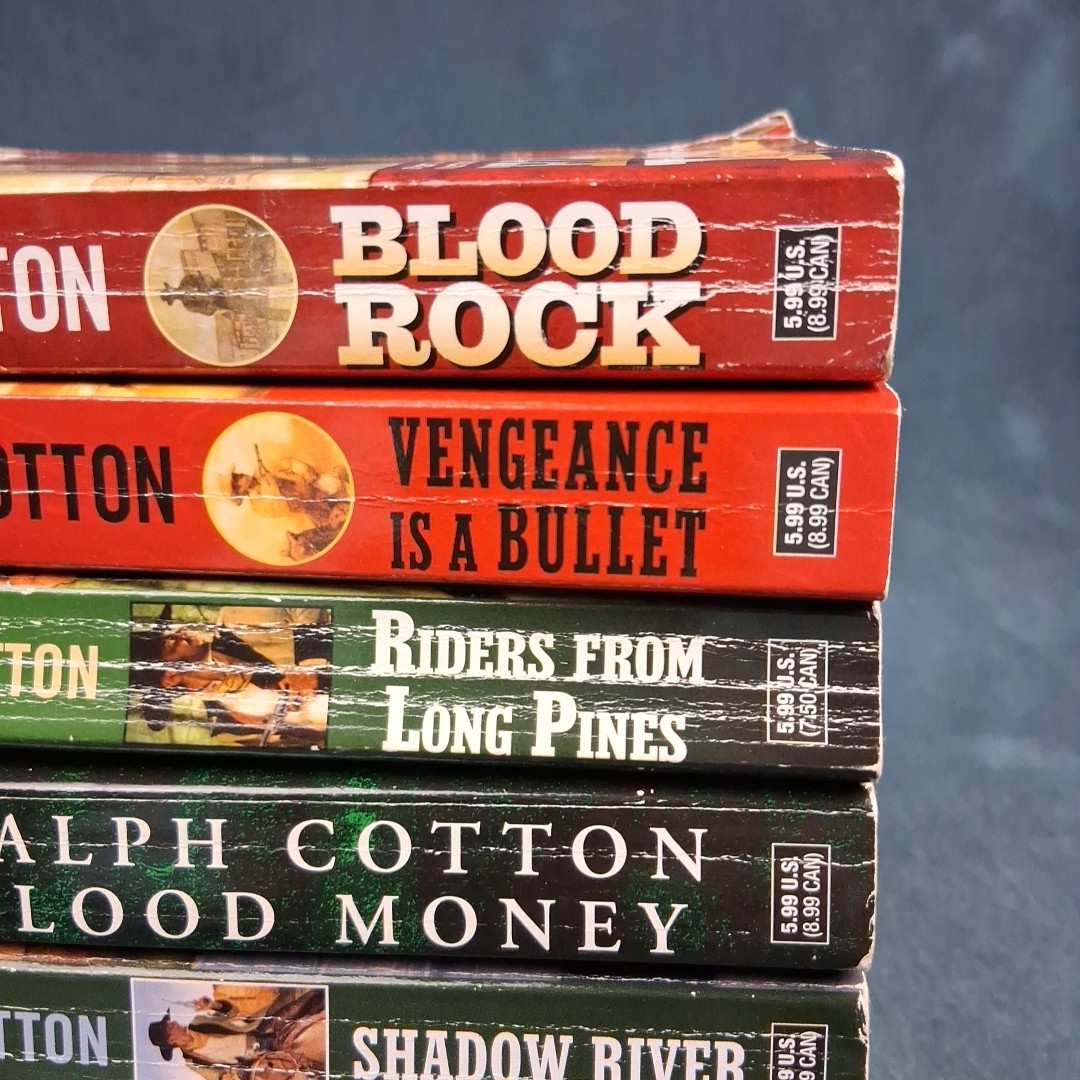Ralph Cotton Western Lot 9 PB Books Mixed Titles Action Western Set