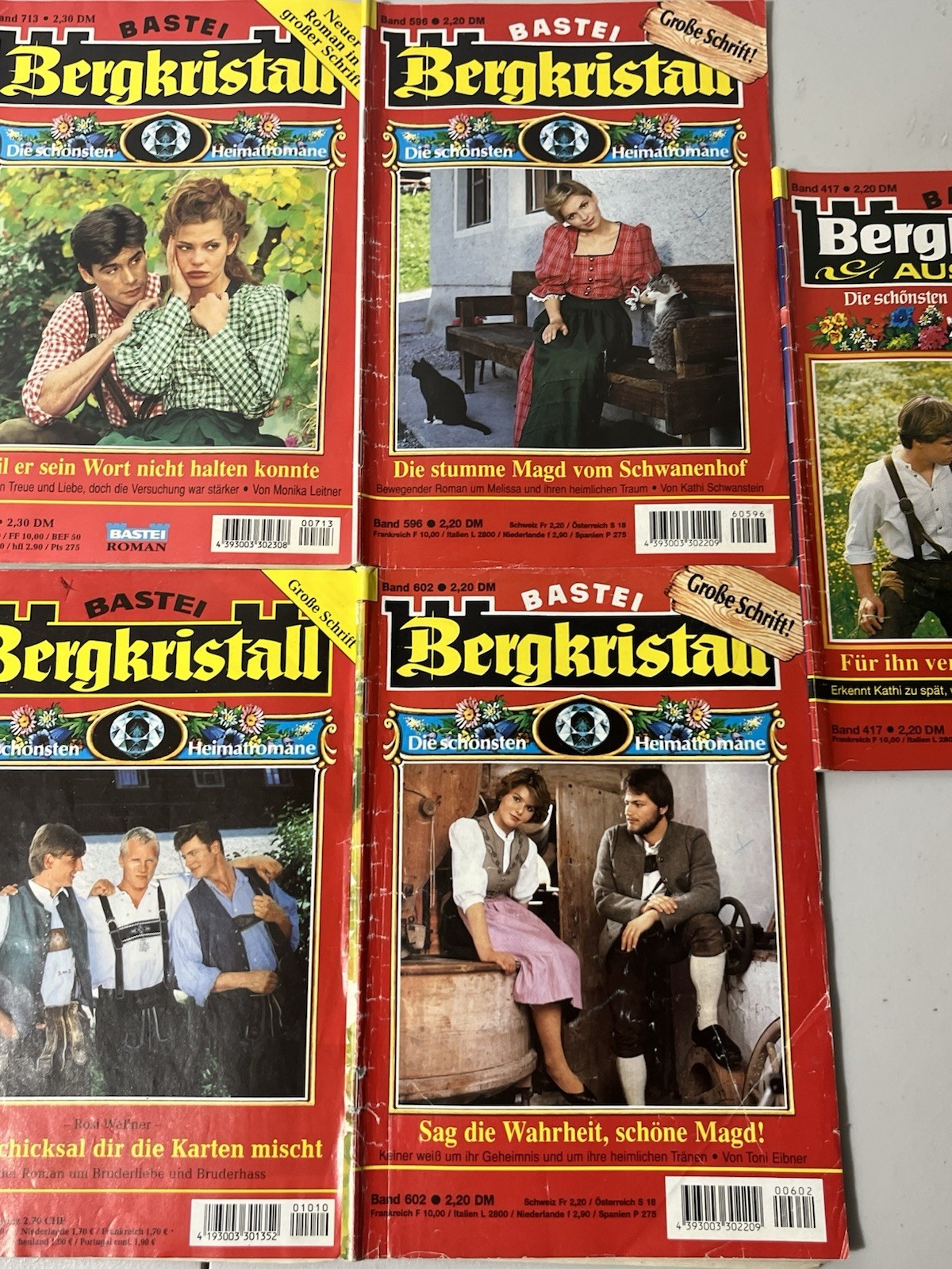 Bergkristall Vintage German Romance Lot Of 9. Mixed Lot, Read, Bastei.