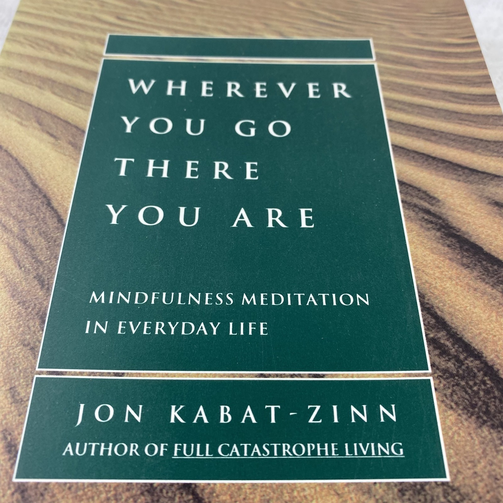 Wherever You Go There You Are Jon Kabat-Zinn Mindfulness Meditation Book Softcov