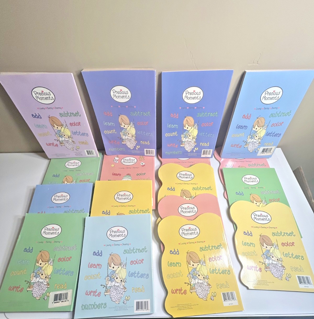 NEW Vintage Lot of 17 Precious Moments Coloring Activity Books Book UNUSED ++
