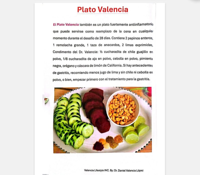Dr Valencia Diet Libro 2 | Complete Spanish Diet Guide |Paperback book