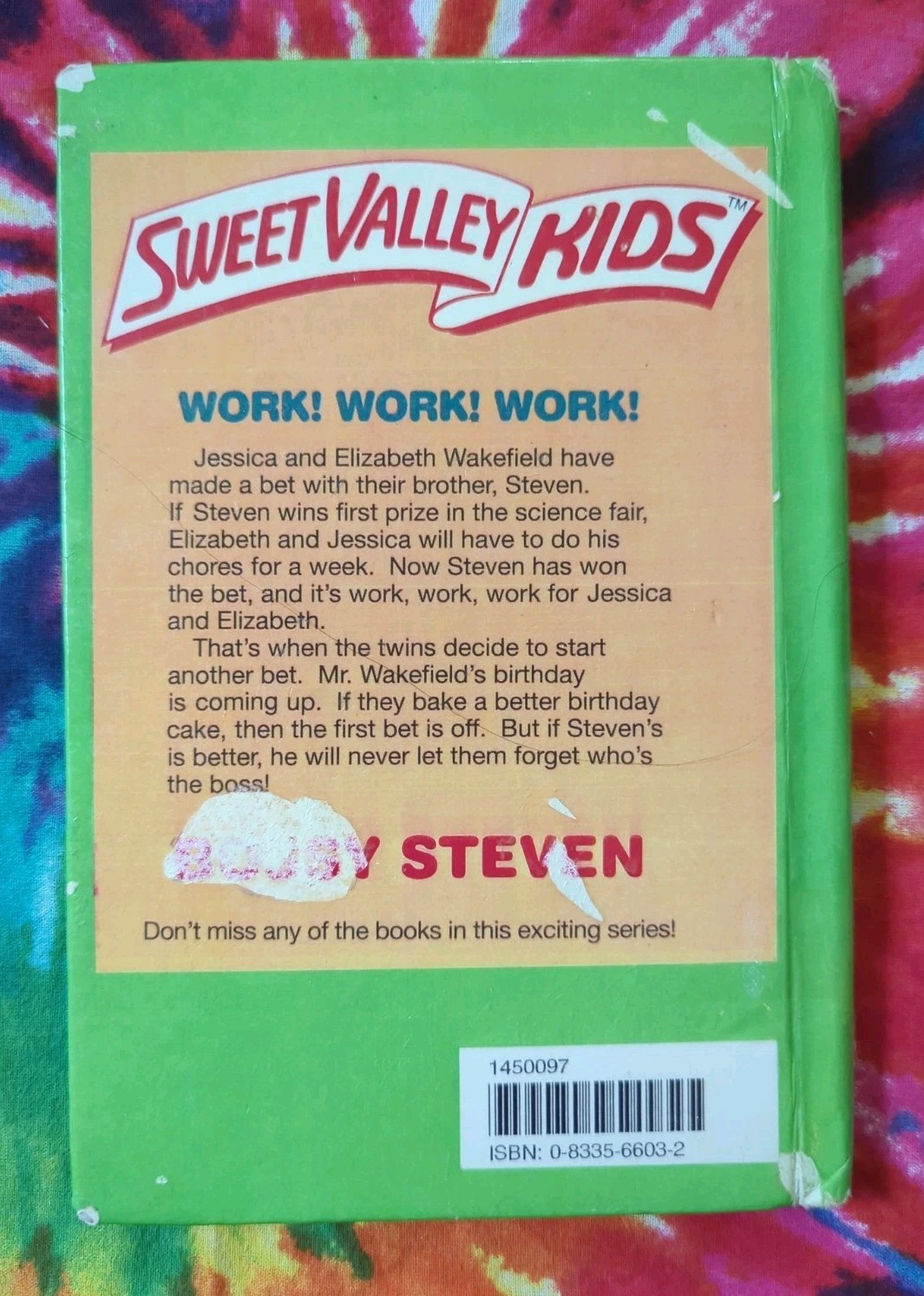 Bossy Steven #18 SWEET VALLEY KIDS (Francine Pascal, 1991) Hardcover Book