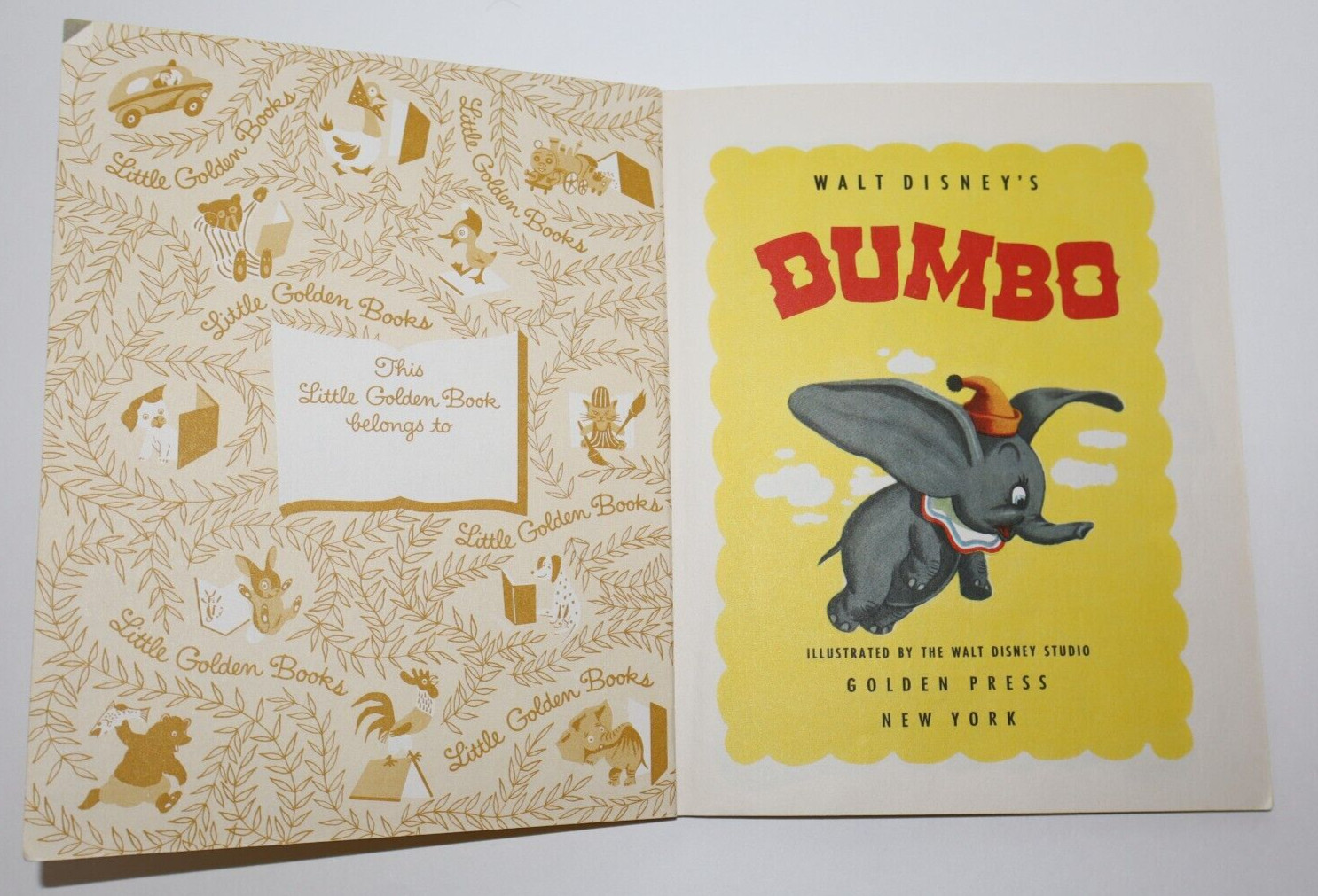 Vintage 1947 Walt Disney’s DUMBO A Little Golden Book!