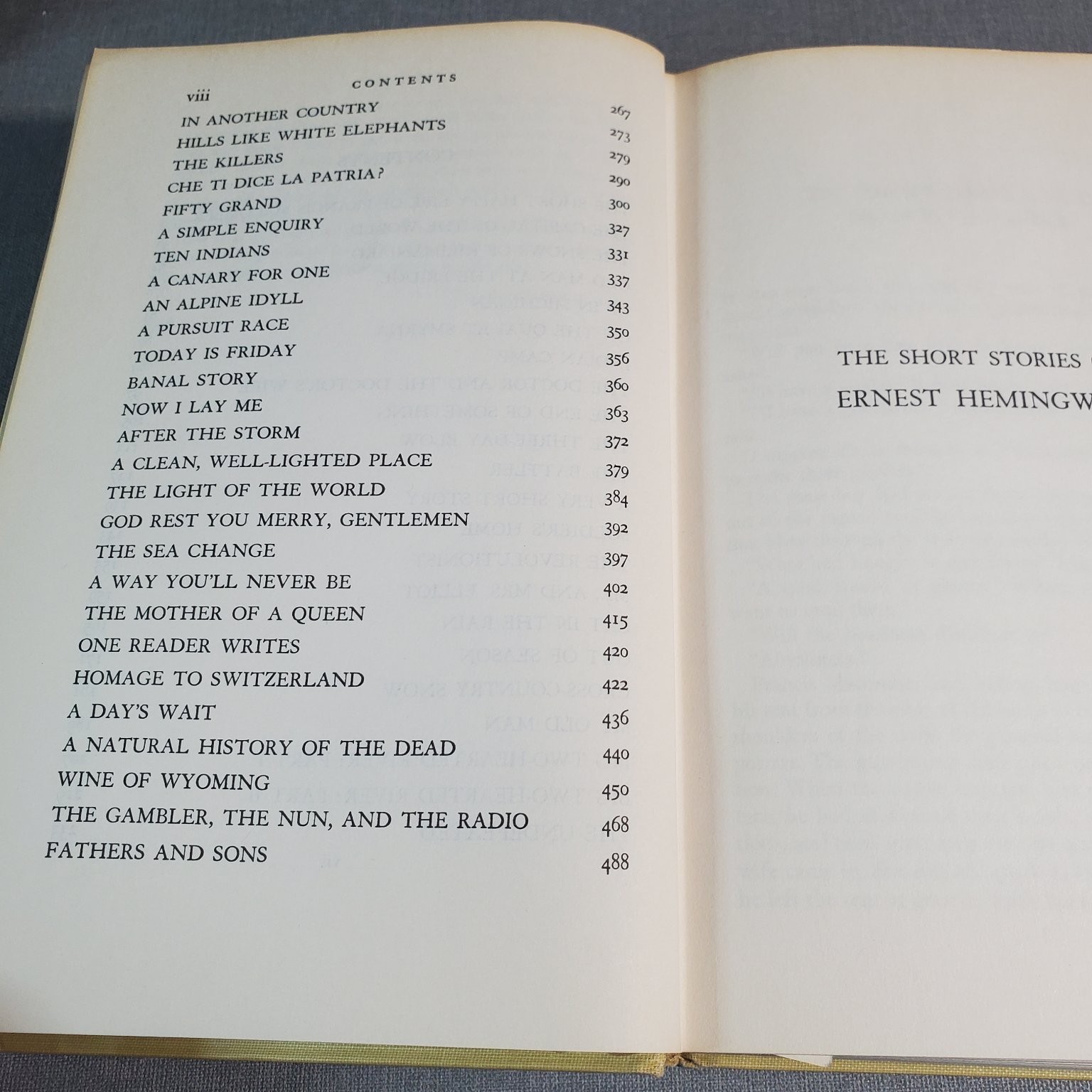 Short Stories of Ernest Hemingway 1937 First Collected Edition Scribner’s