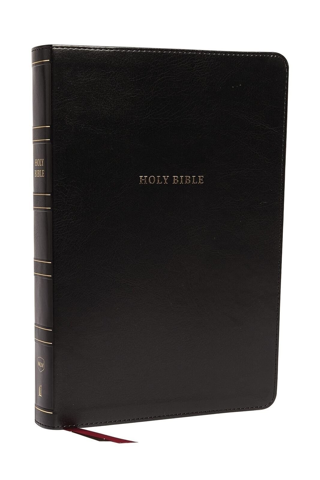 NKJV Holy Bible, Super Giant Print Reference Bible, Black Leathersoft, 43,000
