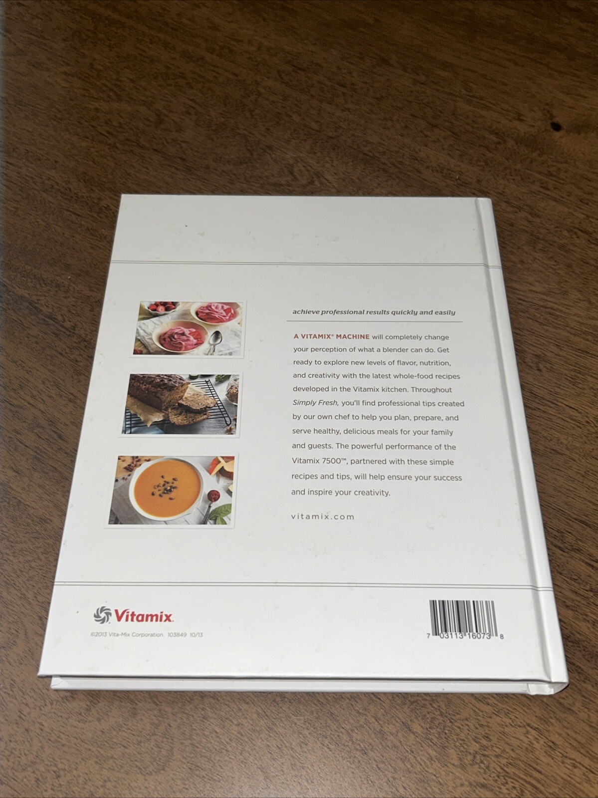 Vitamix Simply Fresh Whole Food Recipes Hardcover Cookbook – Hardcover