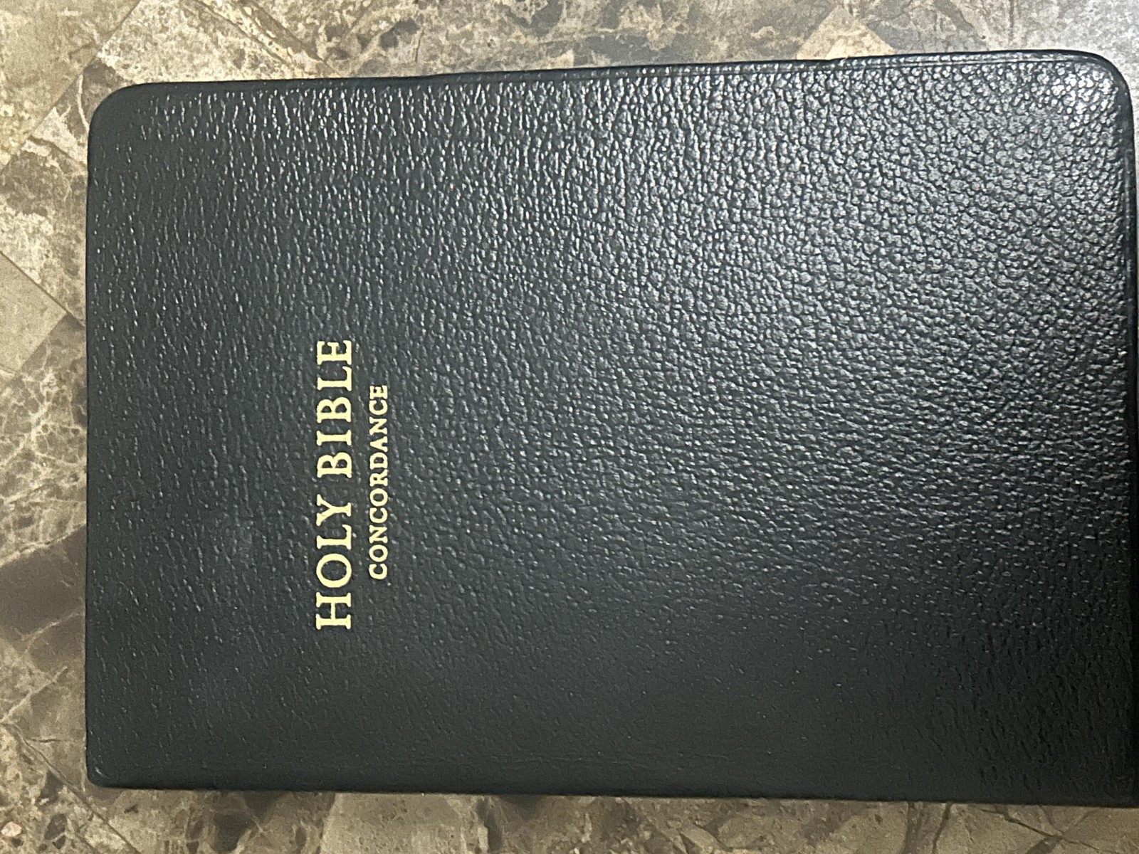 Vintage Holy Bible Concordance KJV Self-Pronouncing Black World HC USA