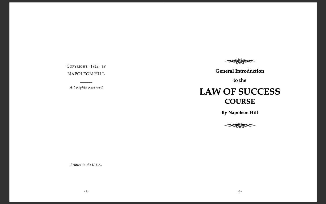 The Law of Success in Sixteen Lessons By Napoleon Hill – PDF eBook on CD-ROM