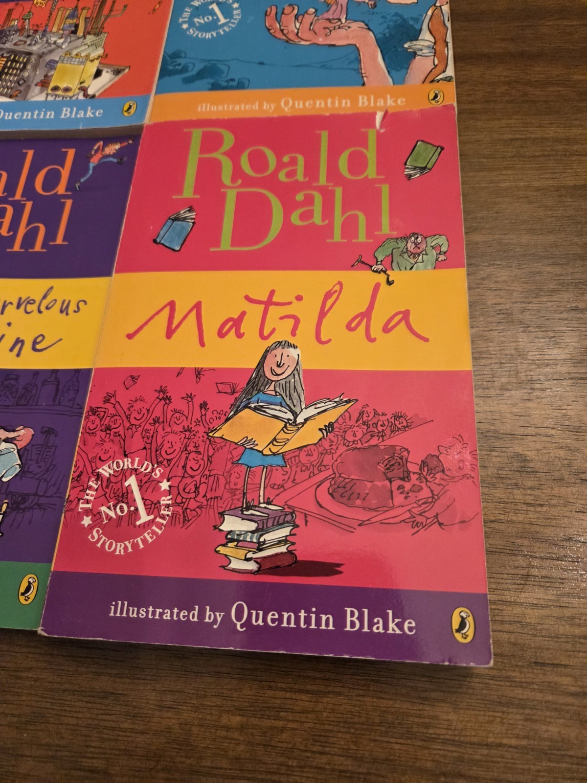 Lot of 6 Roald Dahl Paperback Books Matilda Charlie and Chocolate Factory BFG