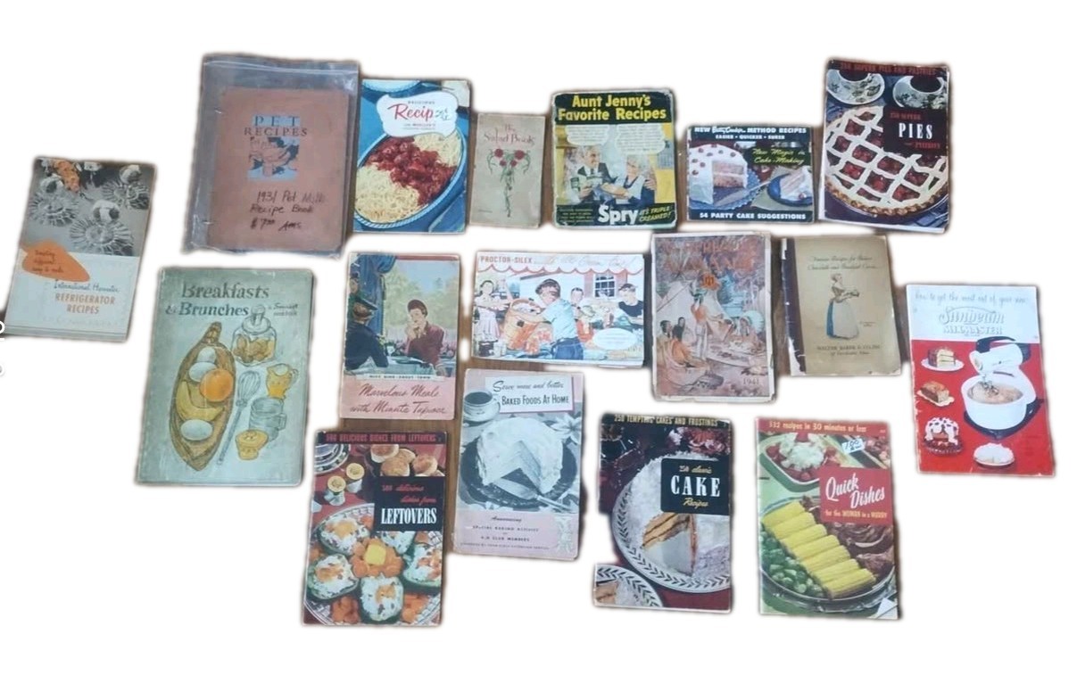 Vintage Cookbook Lot Of 17 Cookbooks 1920’s-1950’s