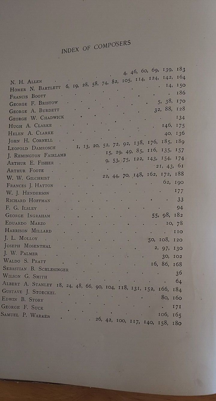 1885 St. Nicholas Songs Book, 190 pages