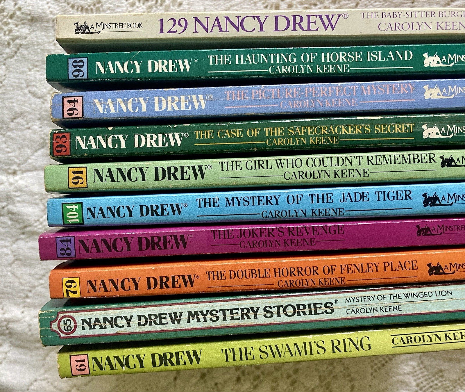 Nancy Drew books Lot Of 10 Paperback