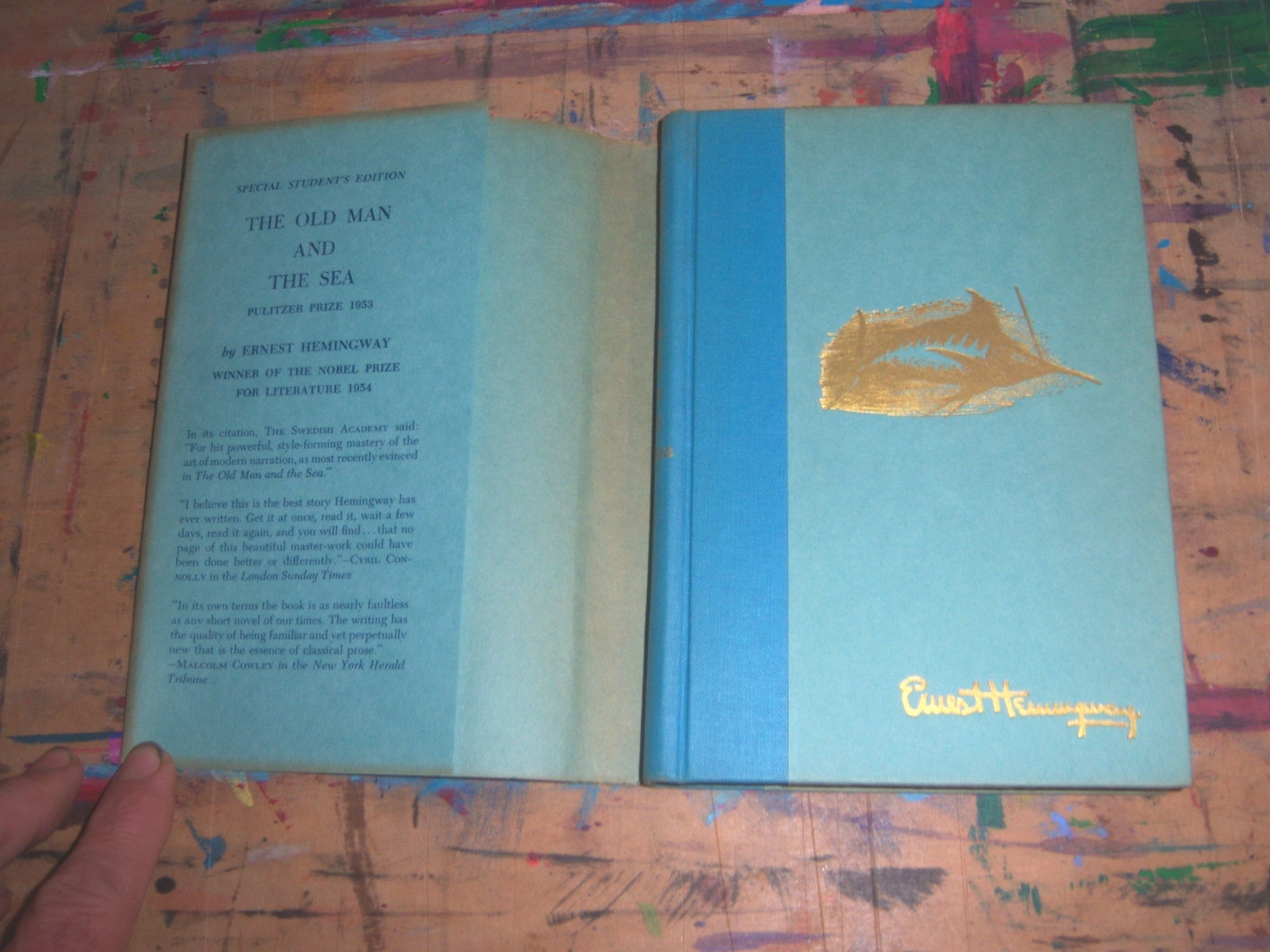 Ernest Hemingway The Old Man And The Sea 1952 Scribners D-5.63[H] 8vo HCDJ VG+VG