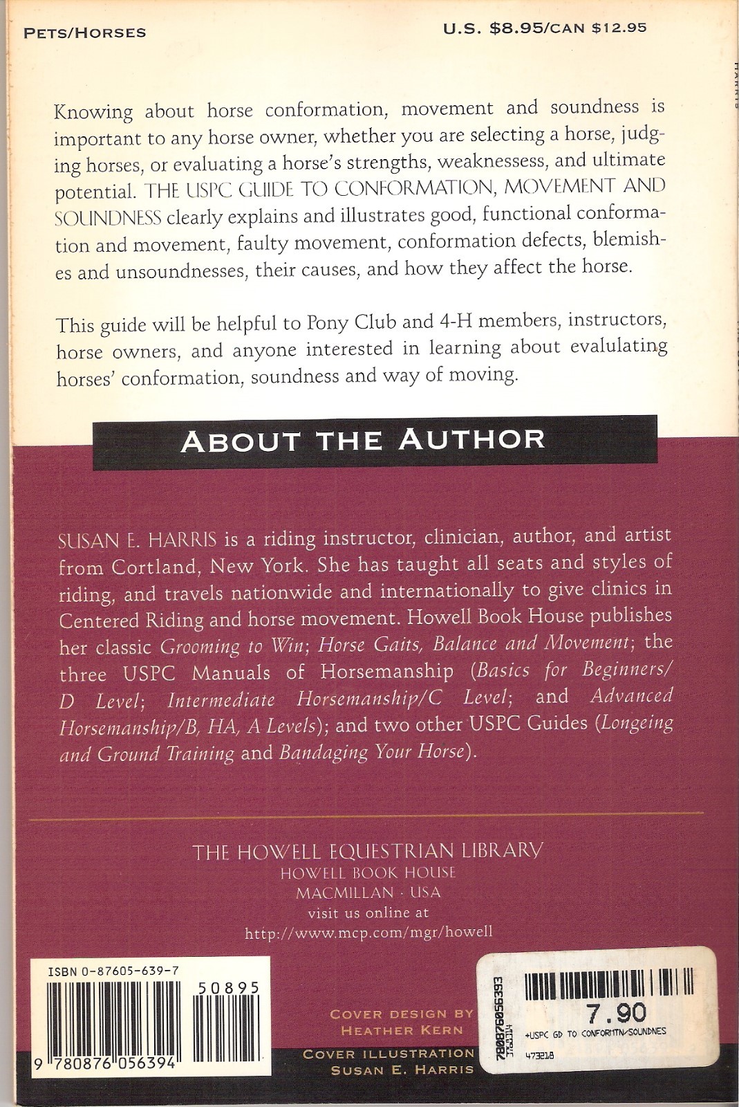 The USPC Guide to Conformation, Movement and Soundness by Susan E. Harris (1997,
