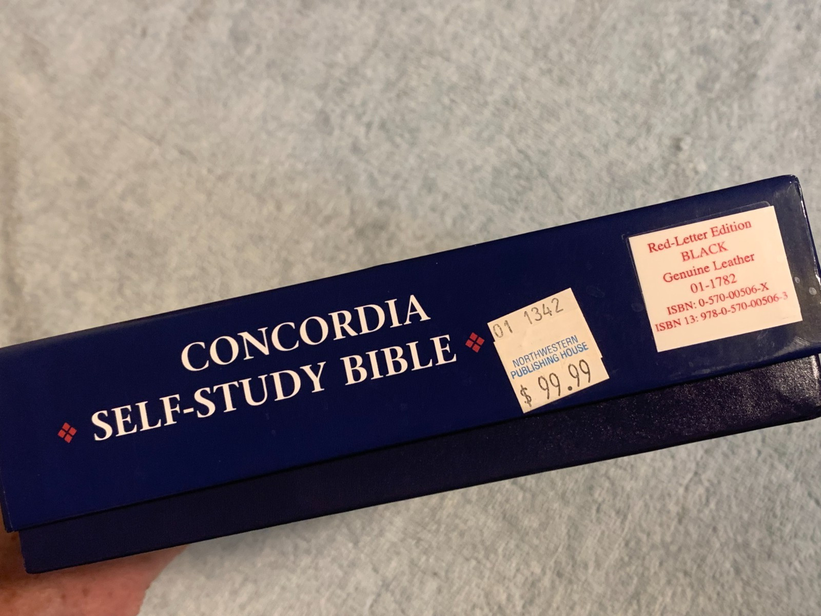 Concordia Self-Study Bible NIV Lutheran (Red Letter Ed.) Genuine Leather/Gilt