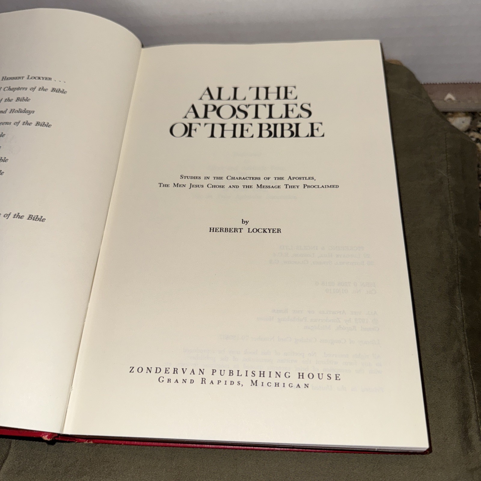 Herbert Lockyer Lot of 2 All of the Prayers 1959 & Apostles 1972, of the Bible