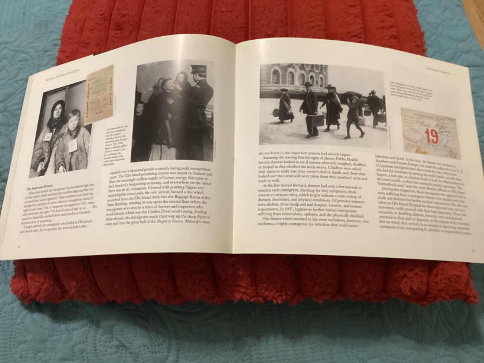 ELLIS ISLAND, OFFICIAL SOUVENIR GUIDE, 40 PAGES by B. COLIN HAMBLIN/FREE P & H