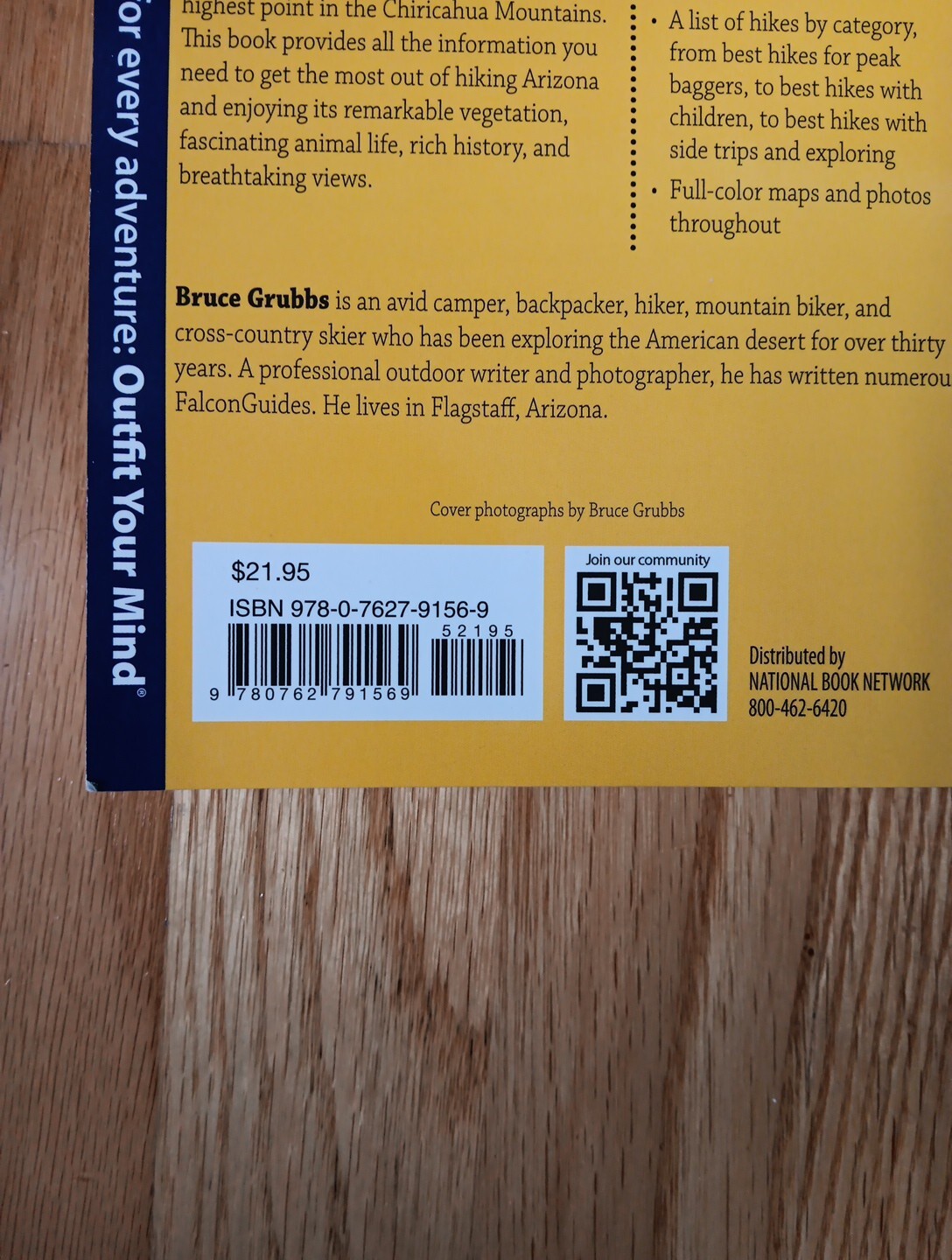 Hiking Arizona Bruce Grubbs A Falcon Guide 4th Edition Paperback 2015 356 Pages