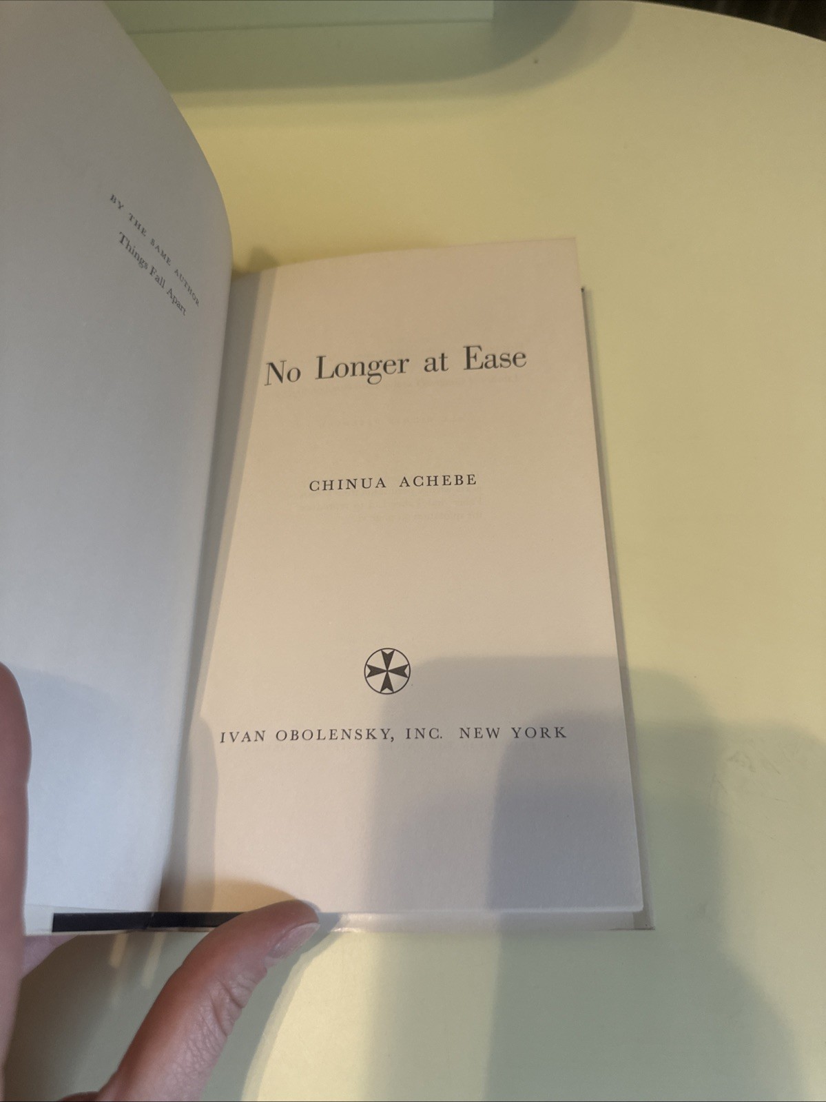 1961 VINTAGE RARE NO LONGER AT EASE RARE HTF CHINUA ACHEBE HC COLLECTIBLE BOOK