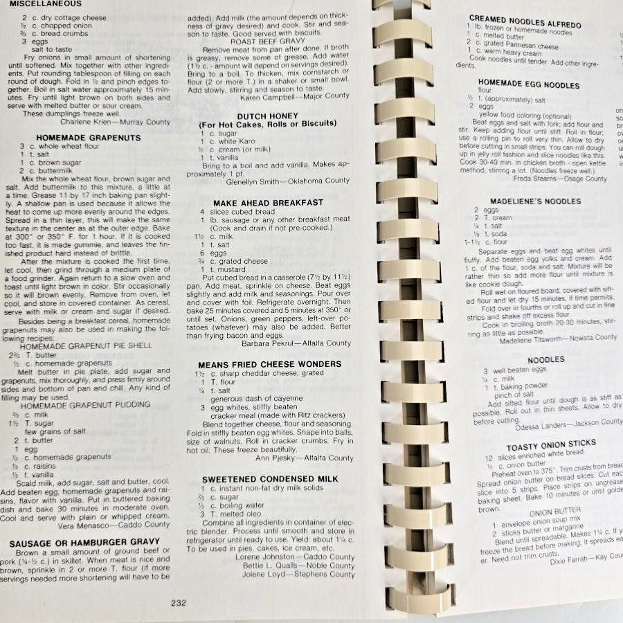 Oklahoma Extension Homemakers Golden Anniversary Cookbook 1935 To 1985 Recipes