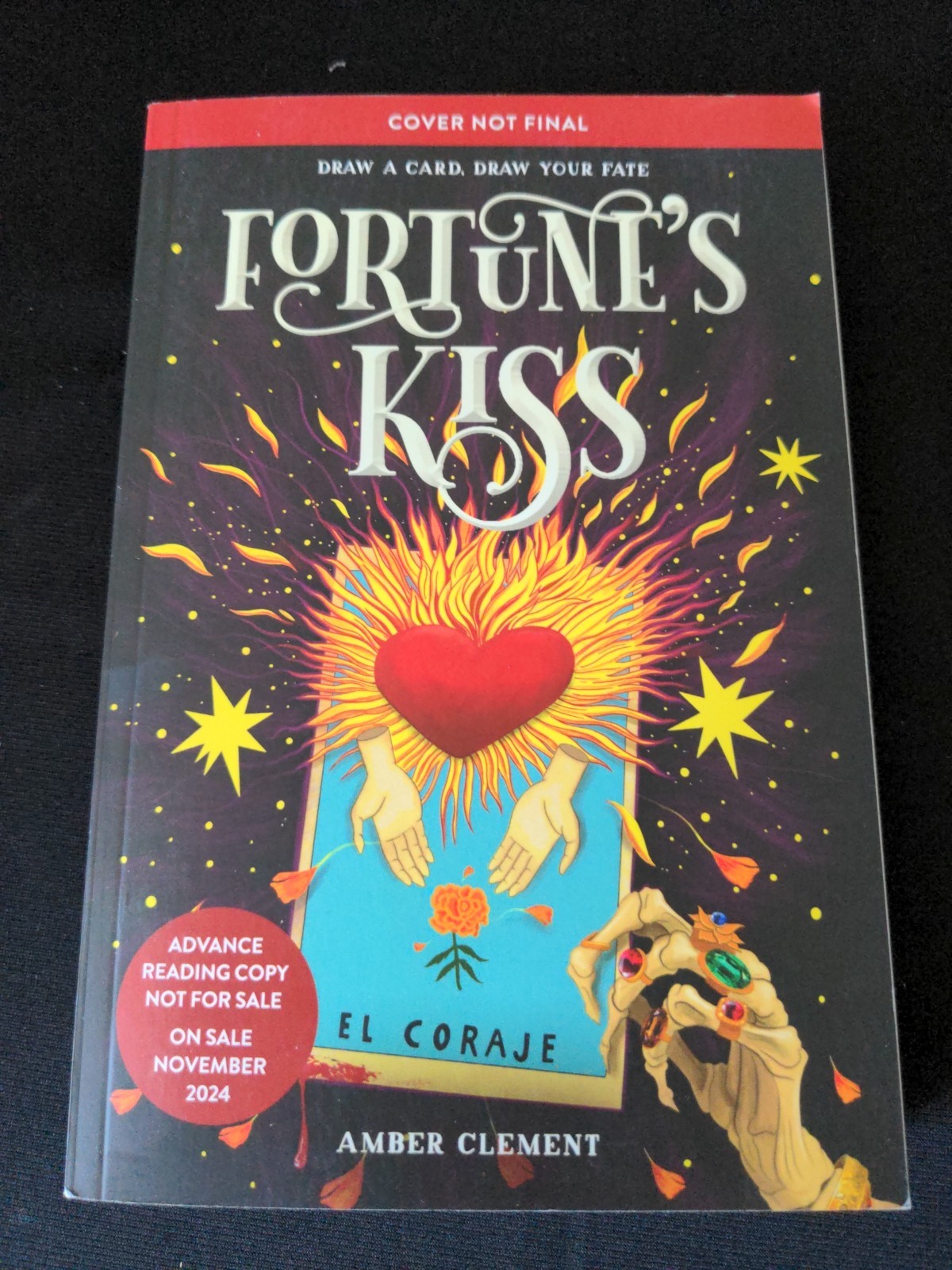 Uncorrected Proof -Fortune’s Kiss by Amber Clement PB ARC