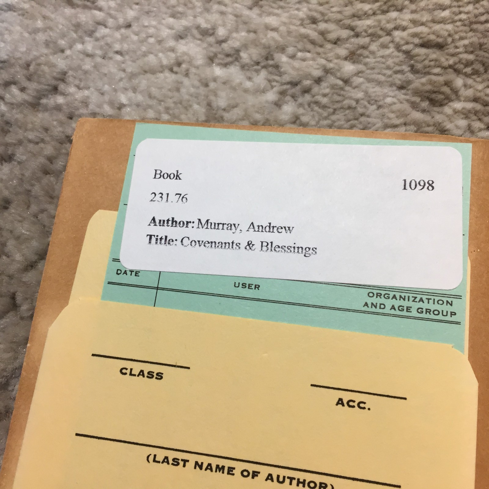 Covenants & Blessings Andrew Murray 1984 Whitaker House Christian Experience