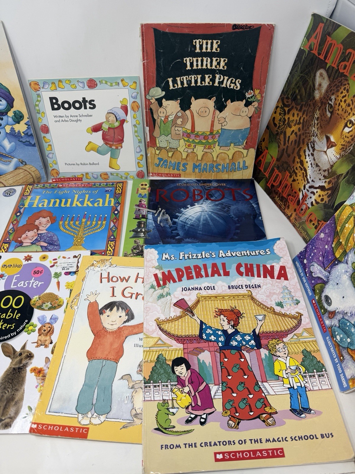 Children’s Scholastic Picture Books Kids Paperback Storybook Storytime Lot of 12