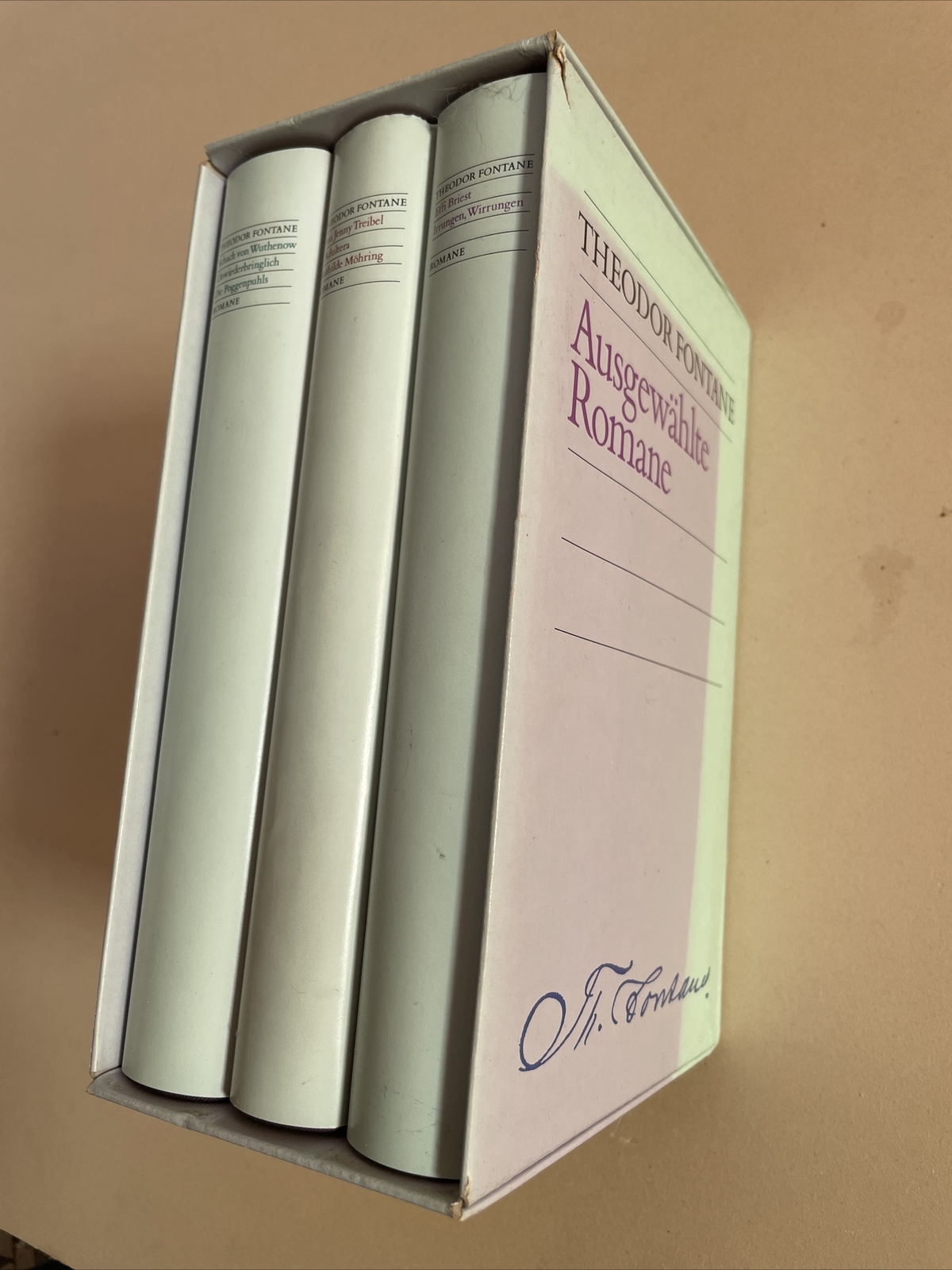 Ausgewählte Romane. Hier Band 1-3 in 3 Büchern komplett ! Fontane, Theodor: