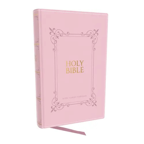 KJV Holy Bible: Large Print with 53,000 Center-Column Cross References, Pink