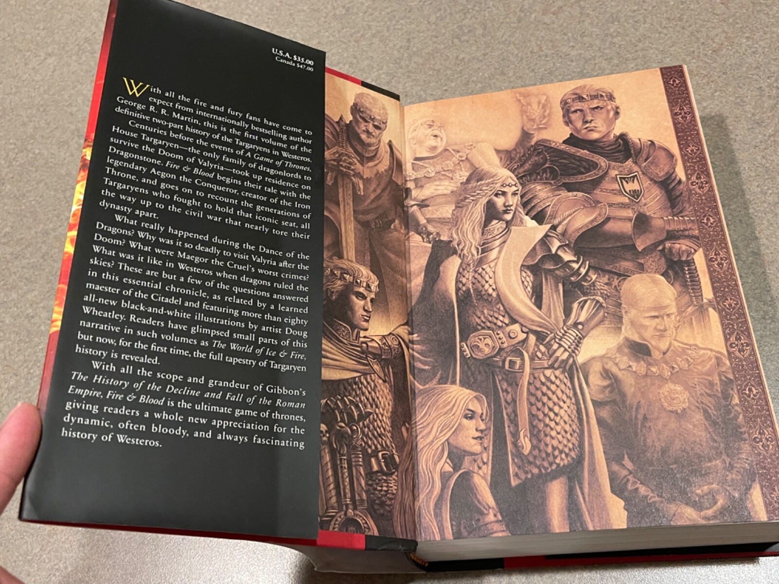 Fire & Blood by George R. R. Martin (1st Edition, 1st Print HC) HotD, GoT, SoIaF