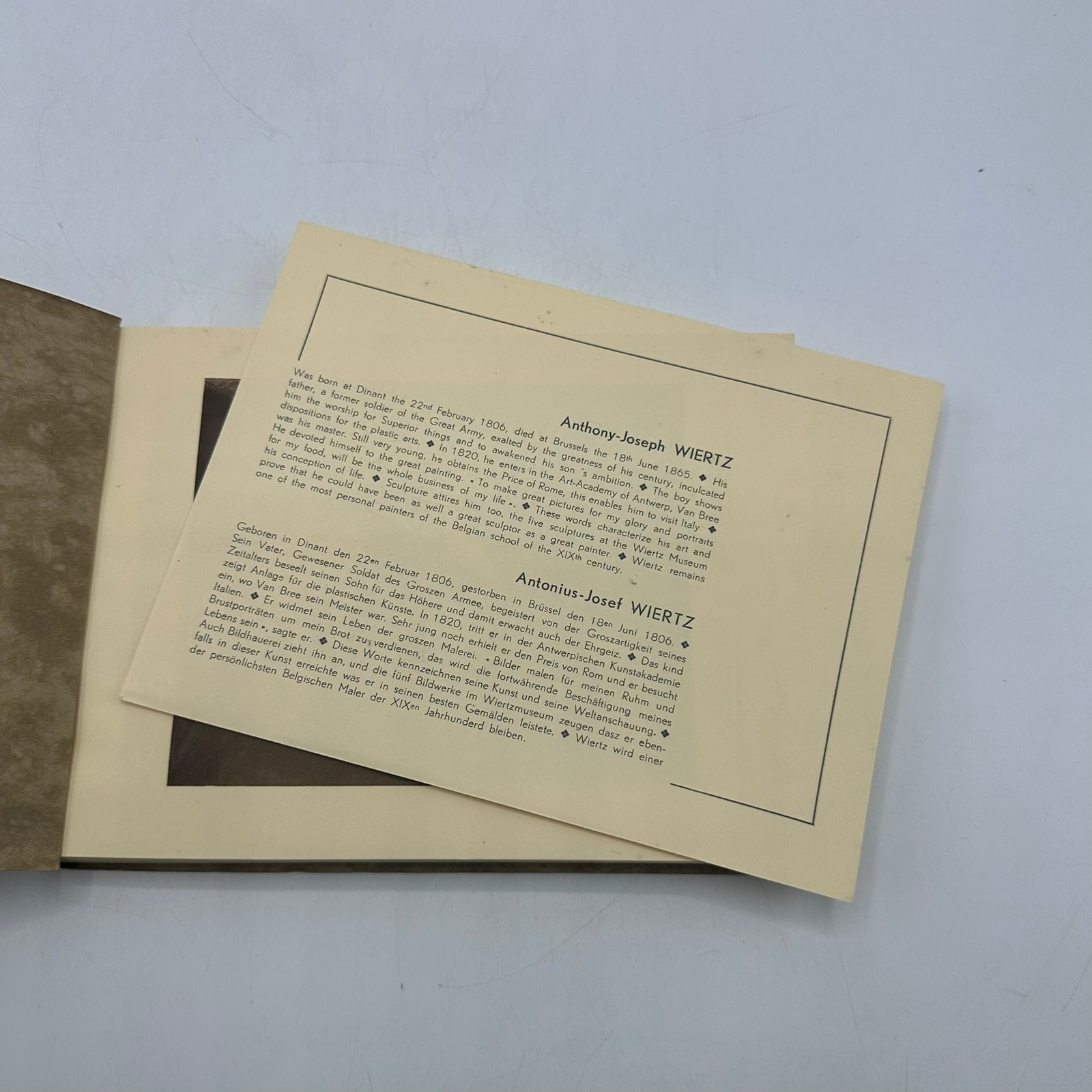 Musee Antoine Wiertz Bruxelles Brussels Museum 1806-1865 Sepia Prints 116 Pages